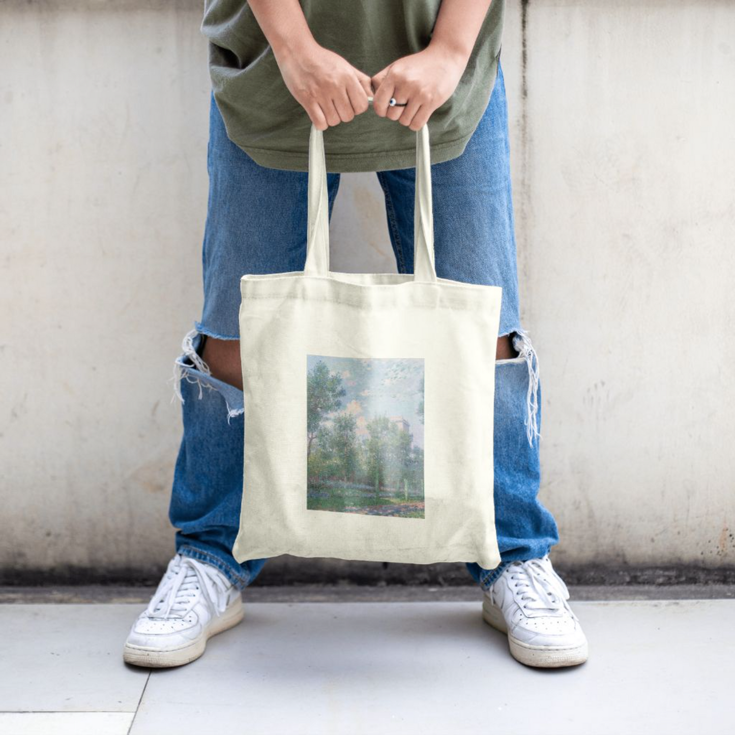 Tranquil Landscape Canvas Bag