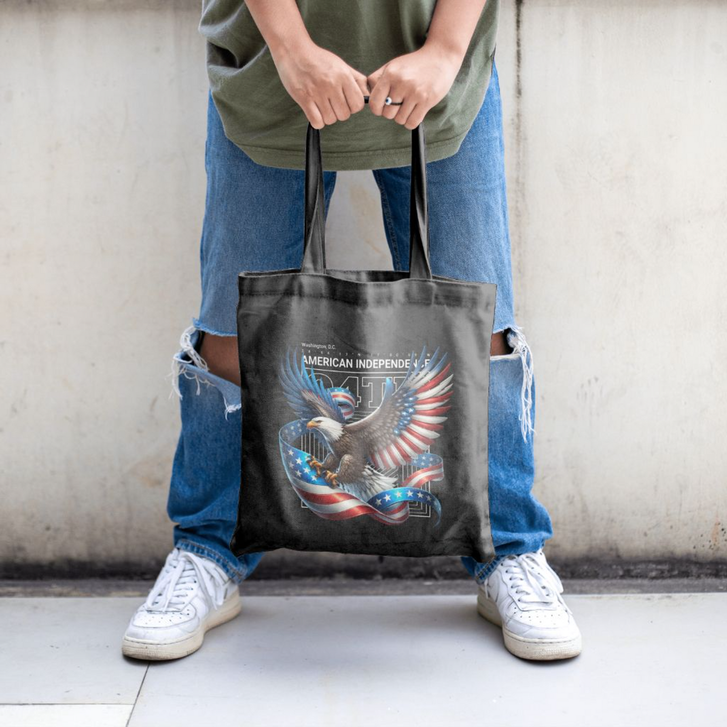 American Freedom Eagle Canvas Bag