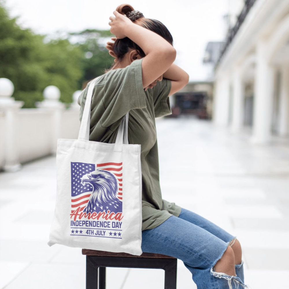 Celebrate Freedom - July 4th Eagle Tote Bag