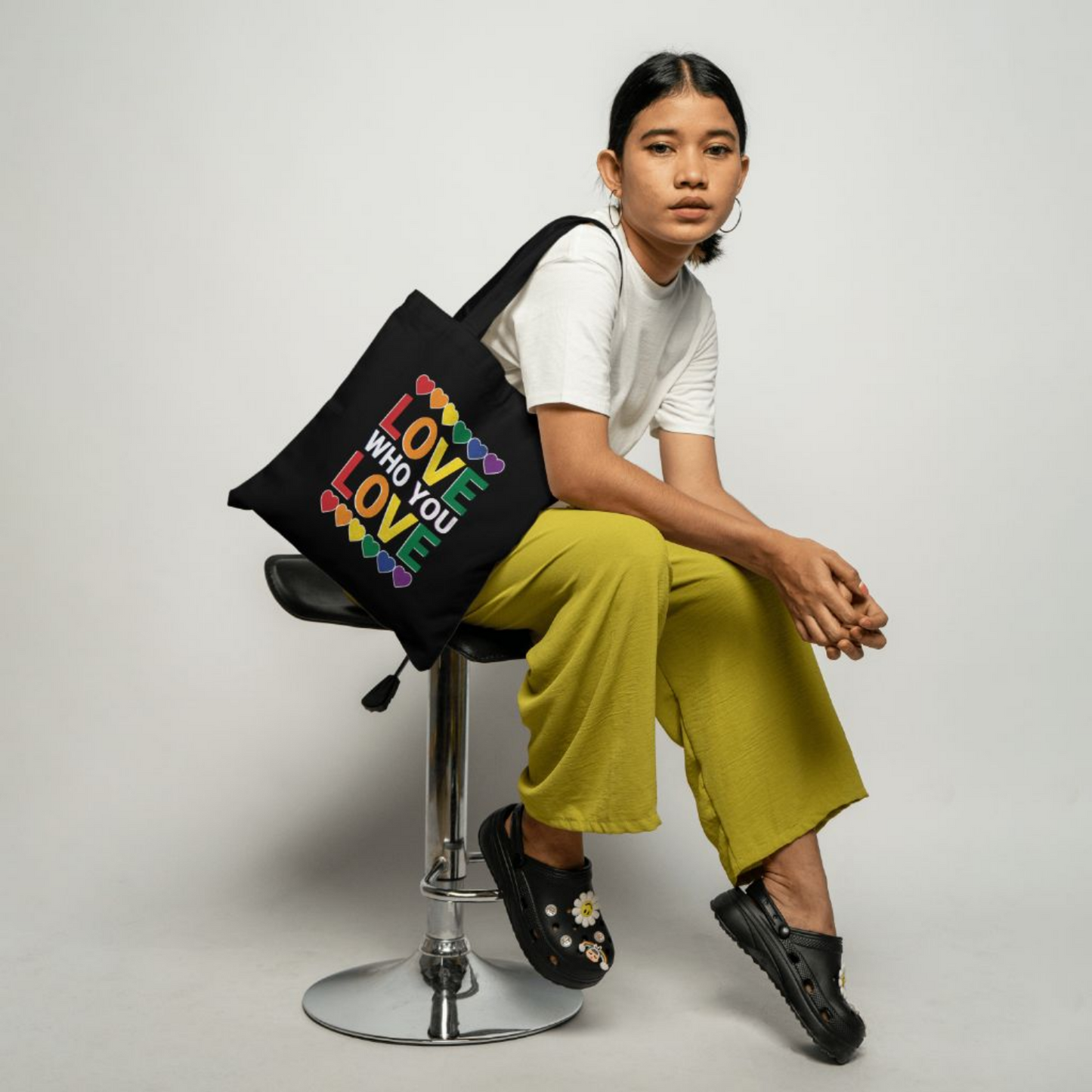 "LOVE WHO YOU LOVE" Pride Shopping Bag