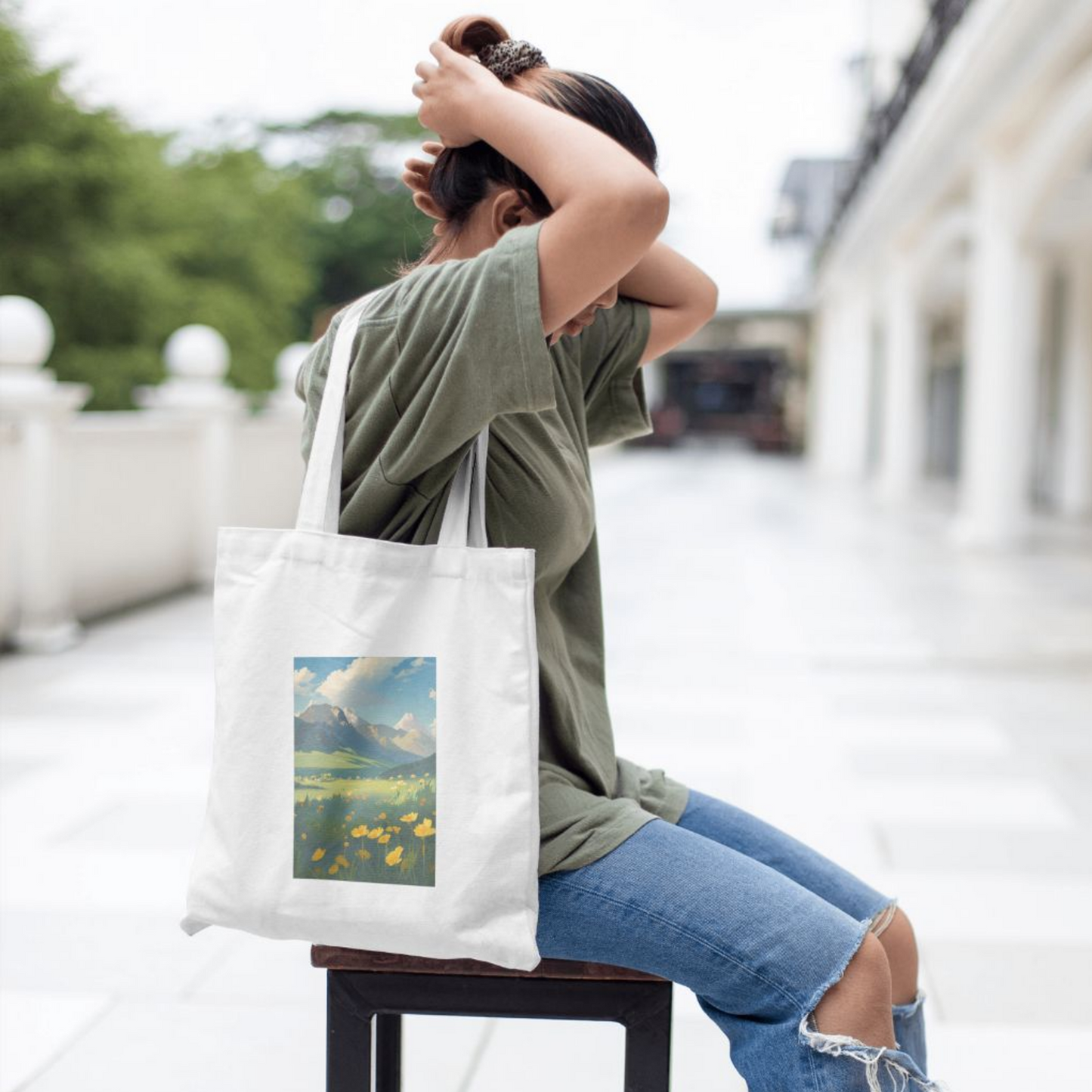 Escape to Nature Scenic Canvas Tote Bag