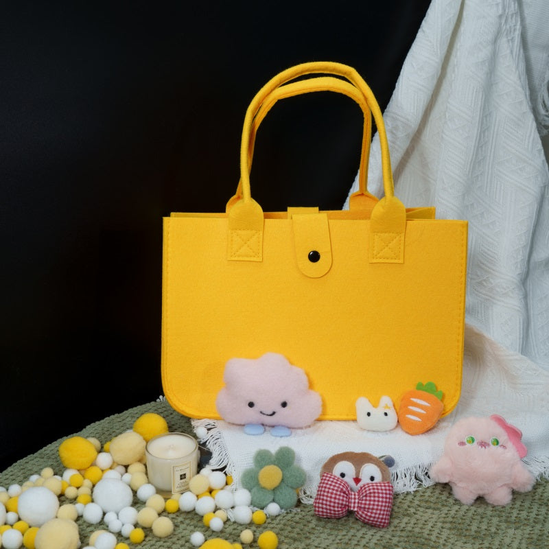 Yellow DIY Felt Bag