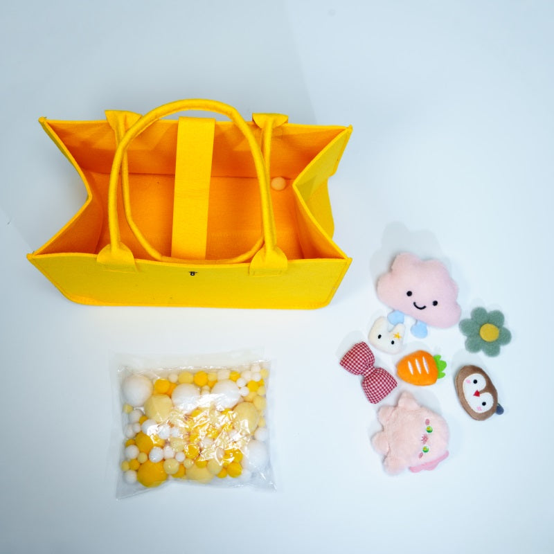 Yellow DIY Felt Bag