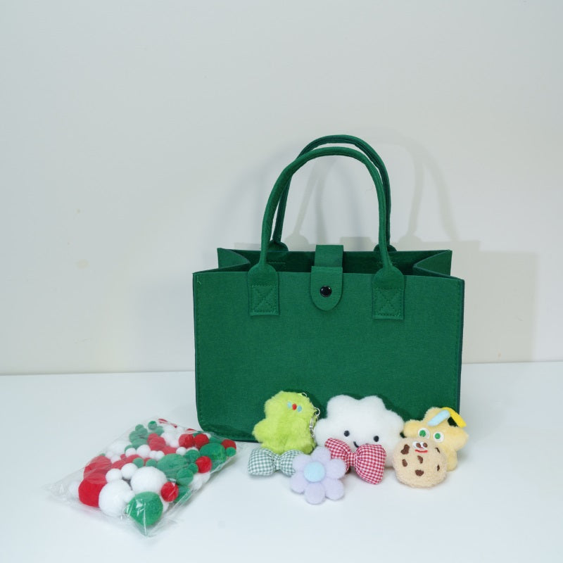 Dark Green DIY Felt Bag