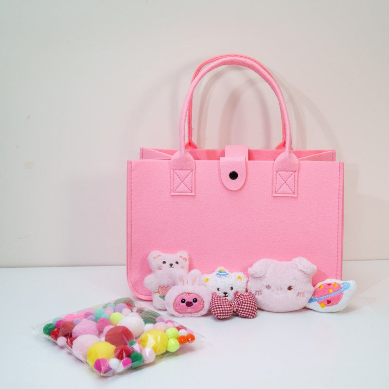 Pink DIY Felt Bag