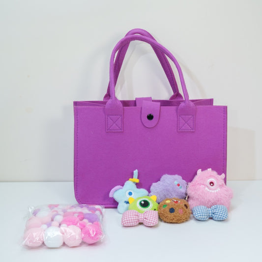 Purple DIY Felt Bag