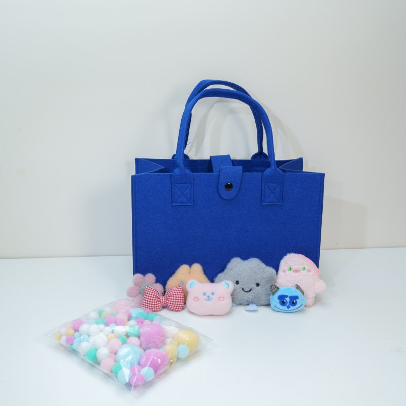 Dark Blue DIY Felt Bag