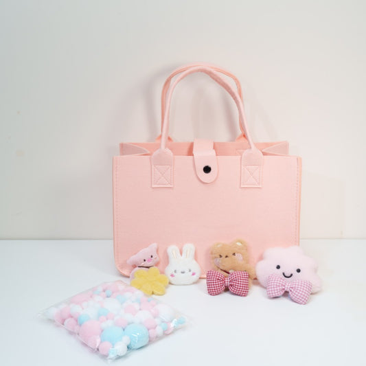 Light Pink DIY Felt Bag