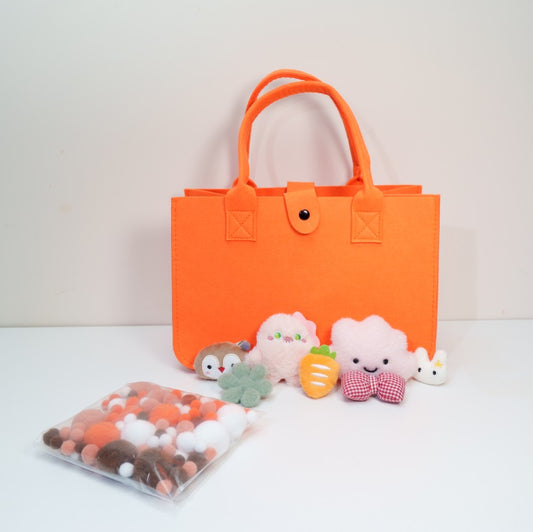 Orange DIY Felt Bag