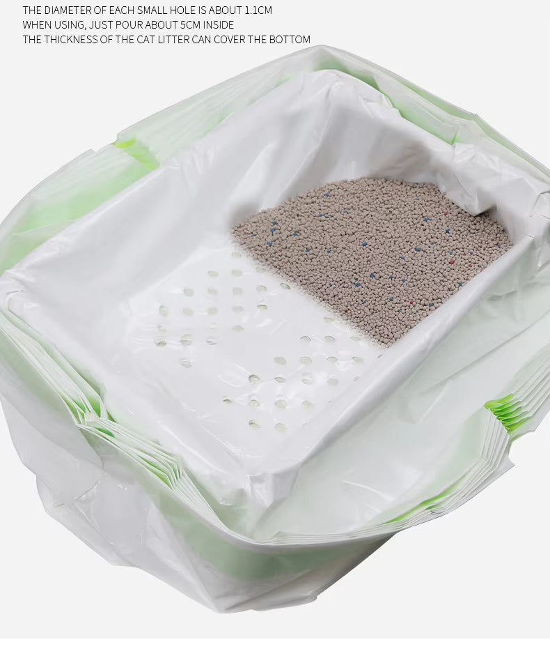 Cat Litter Poop Filter Bag with Holes