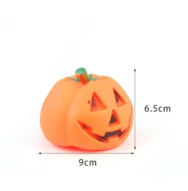 Halloween Pet Pumpkin Toys Latex Dog Chew and Grinding Toy