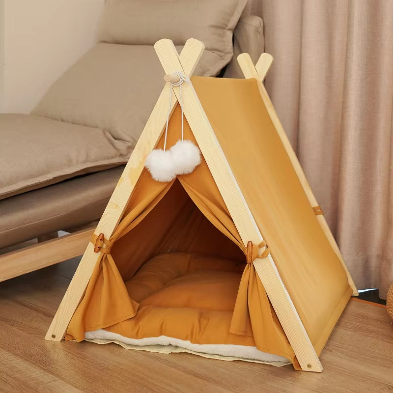 All Season Pet Tent with Washable Plush