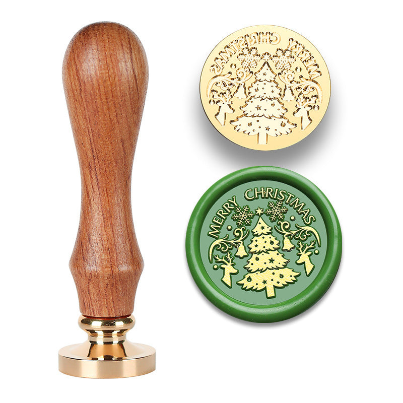 Christmas-Themed Wax Seal Stamp Set