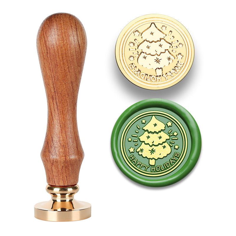 Christmas-Themed Wax Seal Stamp Set