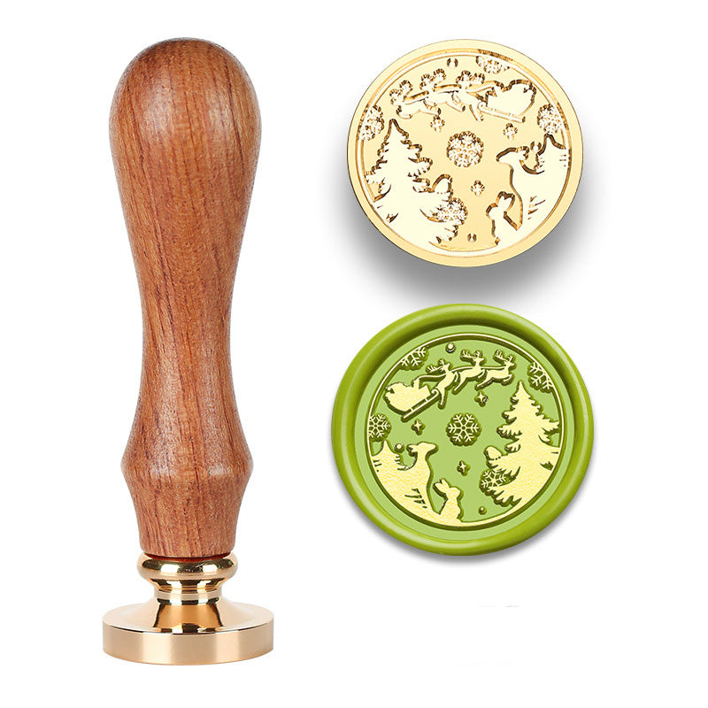 Christmas-Themed Wax Seal Stamp Set