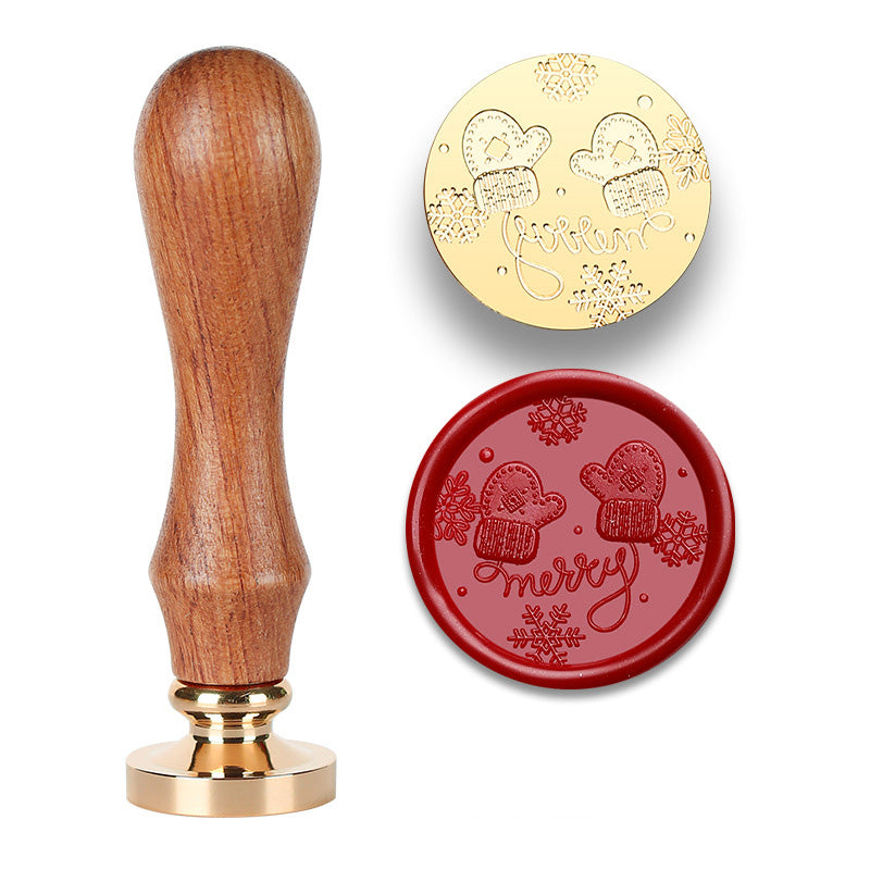 Christmas-Themed Wax Seal Stamp Set